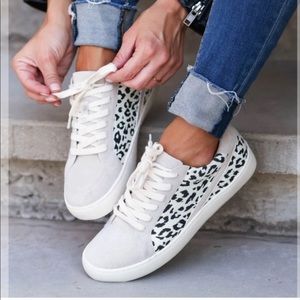 BNIB leopard sneakers.